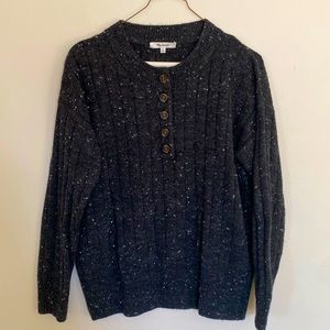 MADEWELL Donegal Bowden Henley Sweater in Coziest Yarn